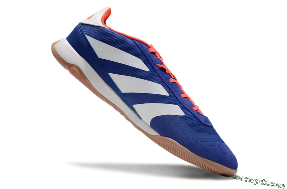 Adidas Predator 24 Elite IC Low-Tops Football Shoes - Blue/White/Brown 4