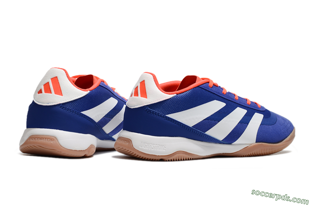 Adidas Predator 24 Elite IC Low-Tops Football Shoes - Blue/White/Brown 6