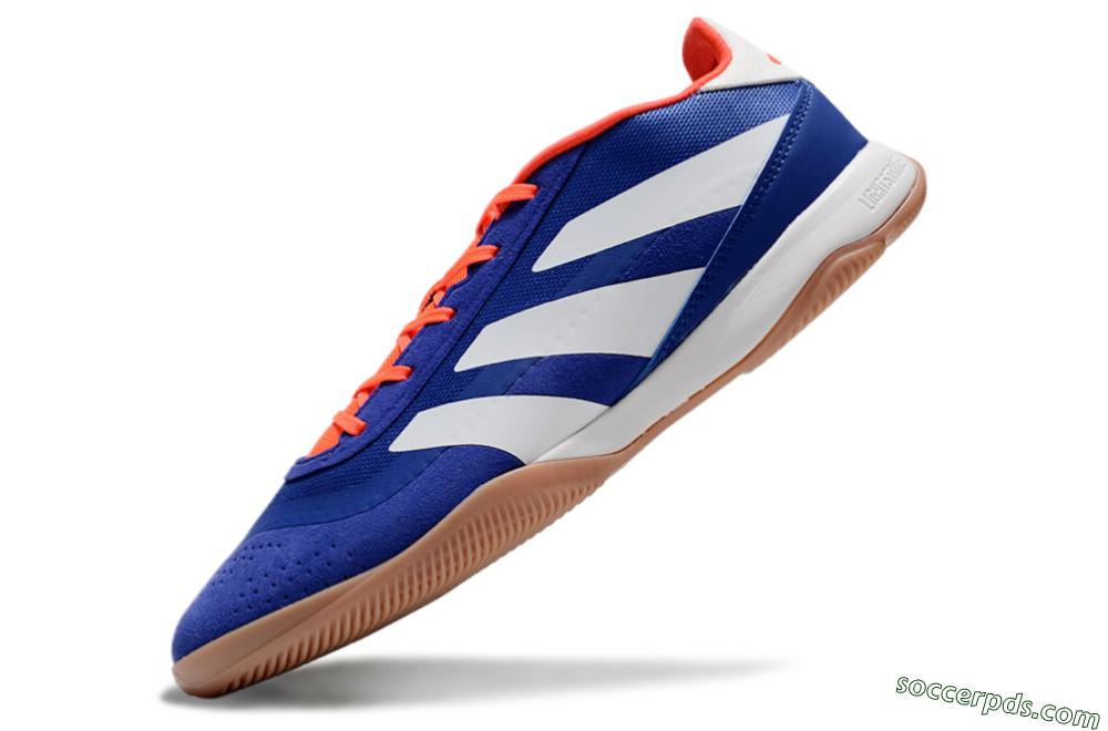 Adidas Predator 24 Elite IC Low-Tops Football Shoes - Blue/White/Brown 5