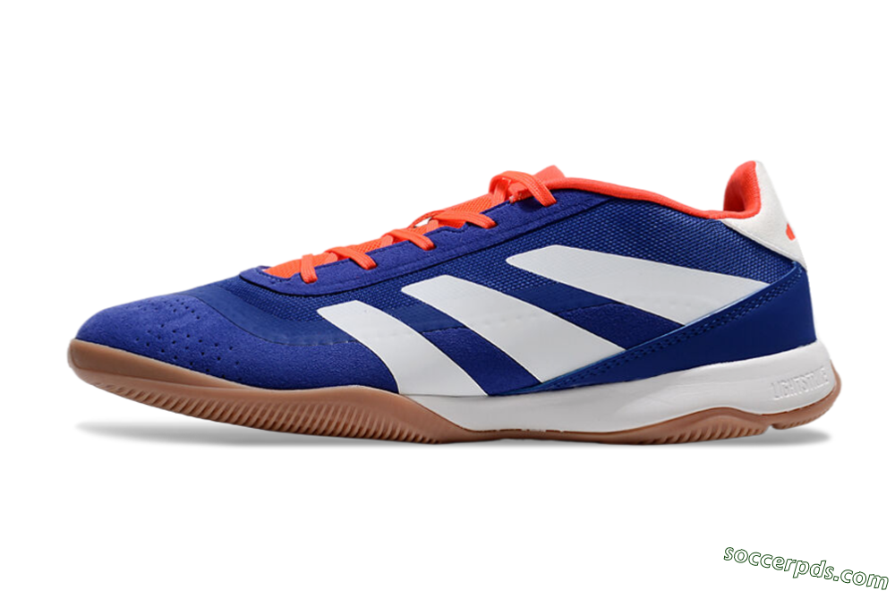 Adidas Predator 24 Elite IC Low-Tops Football Shoes - Blue/White/Brown 2