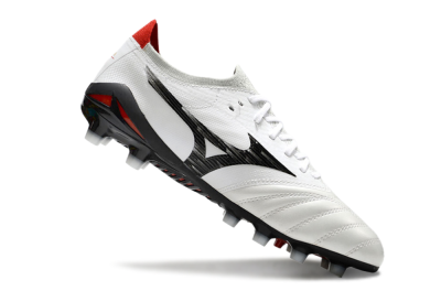 Mizuno Morelia Neo 4 FG Low-Tops Football Boots - White/Black/Red