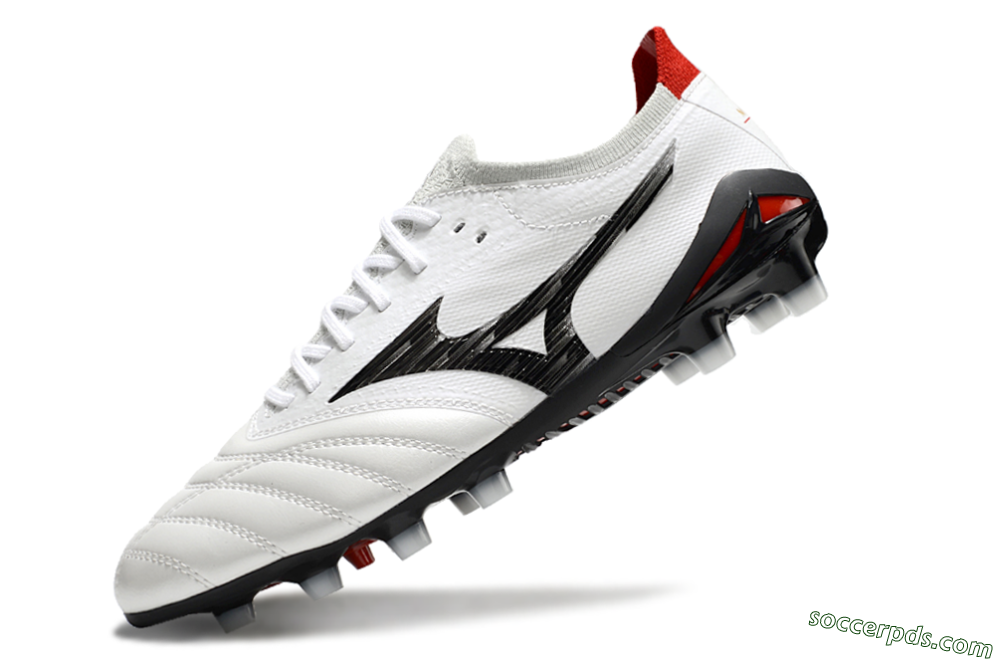 Mizuno Morelia Neo 4 FG Low-Tops Football Boots - White/Black/Red 5