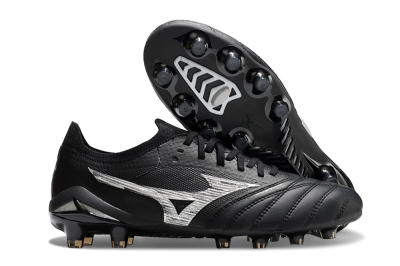 Mizuno Morelia Neo 4 FG Low-Tops Football Boots - Black/White