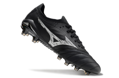 Mizuno Morelia Neo 4 FG Low-Tops Football Boots - Black/White