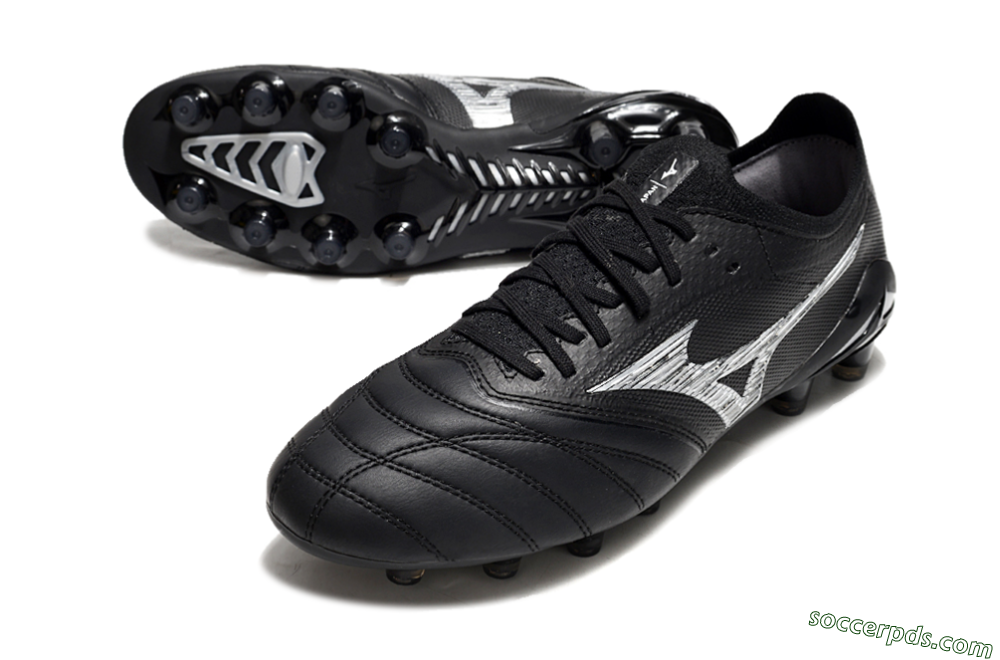 Mizuno Morelia Neo 4 FG Low-Tops Football Boots - Black/White 3