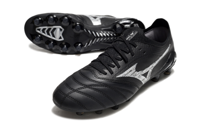 Mizuno Morelia Neo 4 FG Low-Tops Football Boots - Black/White
