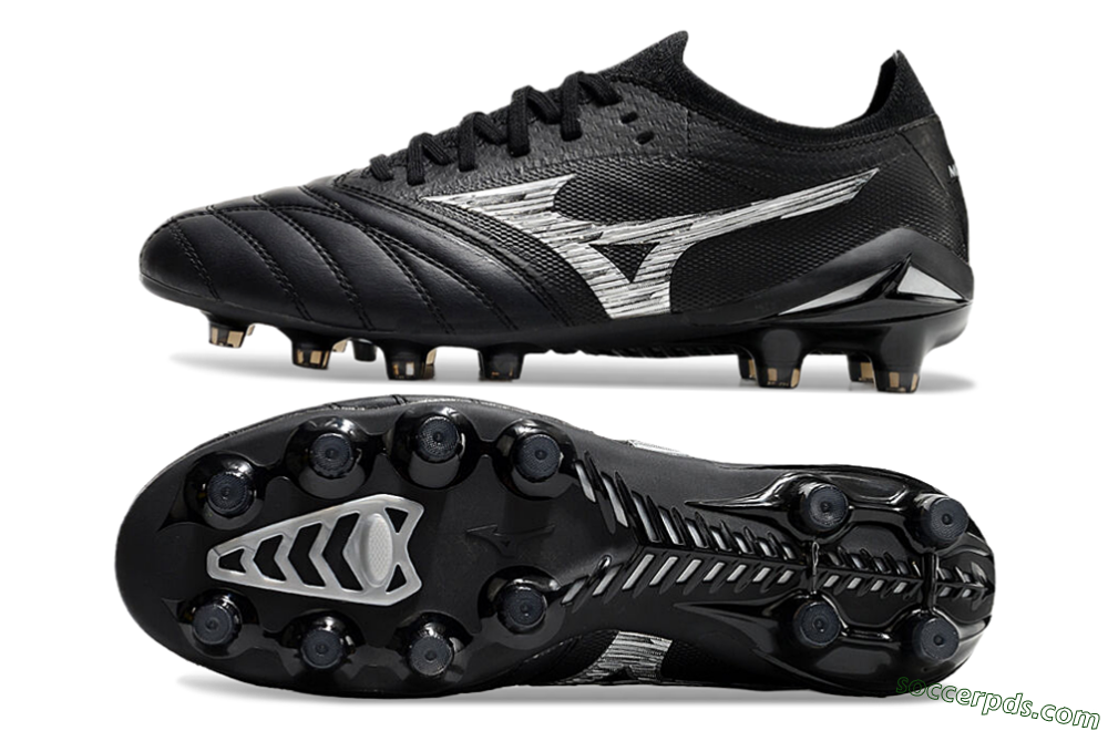 Mizuno Morelia Neo 4 FG Low-Tops Football Boots - Black/White 0