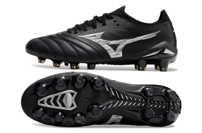 Mizuno Morelia Neo 4 FG Low-Tops Football Boots - Black/White