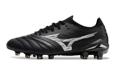 Mizuno Morelia Neo 4 FG Low-Tops Football Boots - Black/White