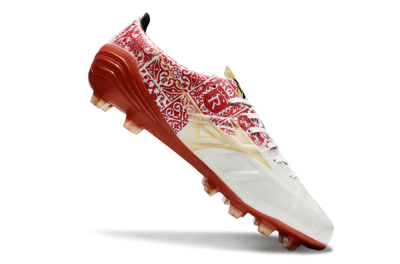 Mizuno Morelia Neo FG Low-Tops Football Boots - White/Red/Gold