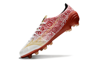Mizuno Morelia Neo FG Low-Tops Football Boots - White/Red/Gold