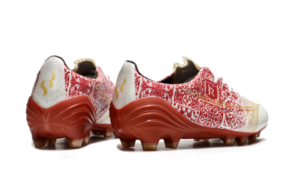Mizuno Morelia Neo FG Low-Tops Football Boots - White/Red/Gold