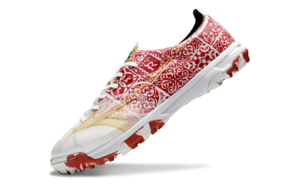 Mizuno Morelia Neo TF Low-Tops Football Shoes - White/Red/Gold