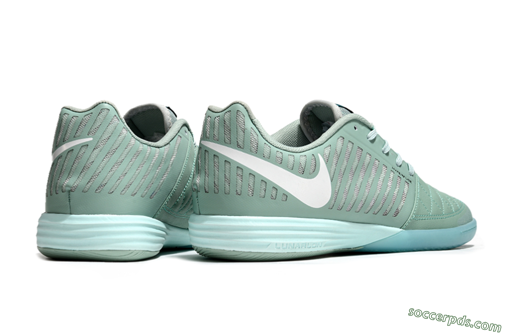 Nike Lunar Gato 2 IC Low-Tops Football Shoes - Jade/White 6