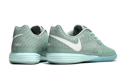 Nike Lunar Gato 2 IC Low-Tops Football Shoes - Jade/White