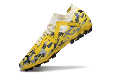 Puma Future Ultimate MG Low-Tops Football Boots - Yellow/White/Grey