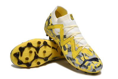 Puma Future Ultimate MG Low-Tops Football Boots - Yellow/White/Grey