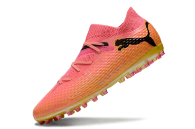 Puma Future Ultimate MG Low-Tops Football Boots - Pink/Black/Yellow