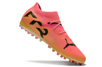Puma Future Ultimate MG Low-Tops Football Boots - Pink/Black/Yellow