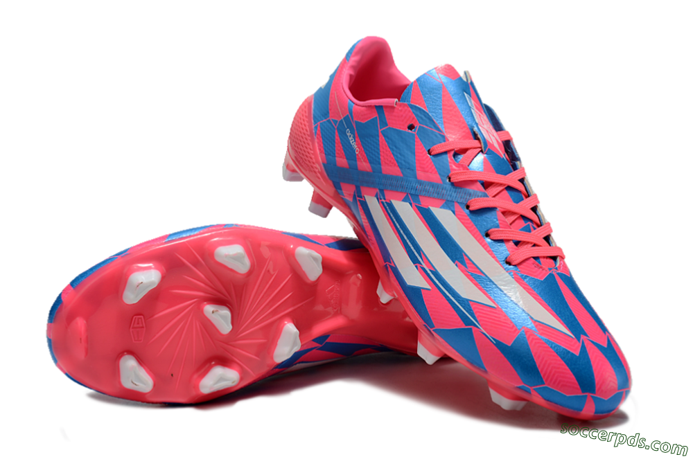 Adidas F50 Elite FG Low-Tops Football Boots - Blue/Red/Silver 3