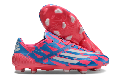 Adidas F50 Elite FG Low-Tops Football Boots - Blue/Red/Silver