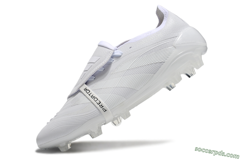 Adidas Predator Elite Foldover Tongue FG Low-Tops Football Boots - White/Silver 5