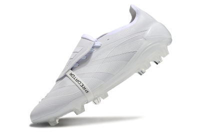 Adidas Predator Elite Foldover Tongue FG Low-Tops Football Boots - White/Silver