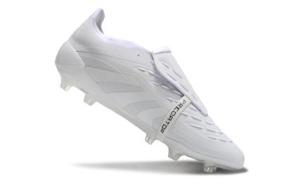 Adidas Predator Elite Foldover Tongue FG Low-Tops Football Boots - White/Silver