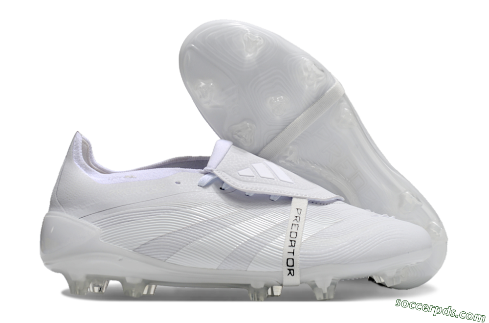 Adidas Predator Elite Foldover Tongue FG Low-Tops Football Boots - White/Silver 1