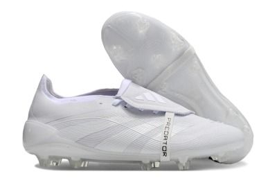 Adidas Predator Elite Foldover Tongue FG Low-Tops Football Boots - White/Silver