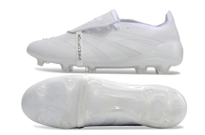 Adidas Predator Elite Foldover Tongue FG Low-Tops Football Boots - White/Silver