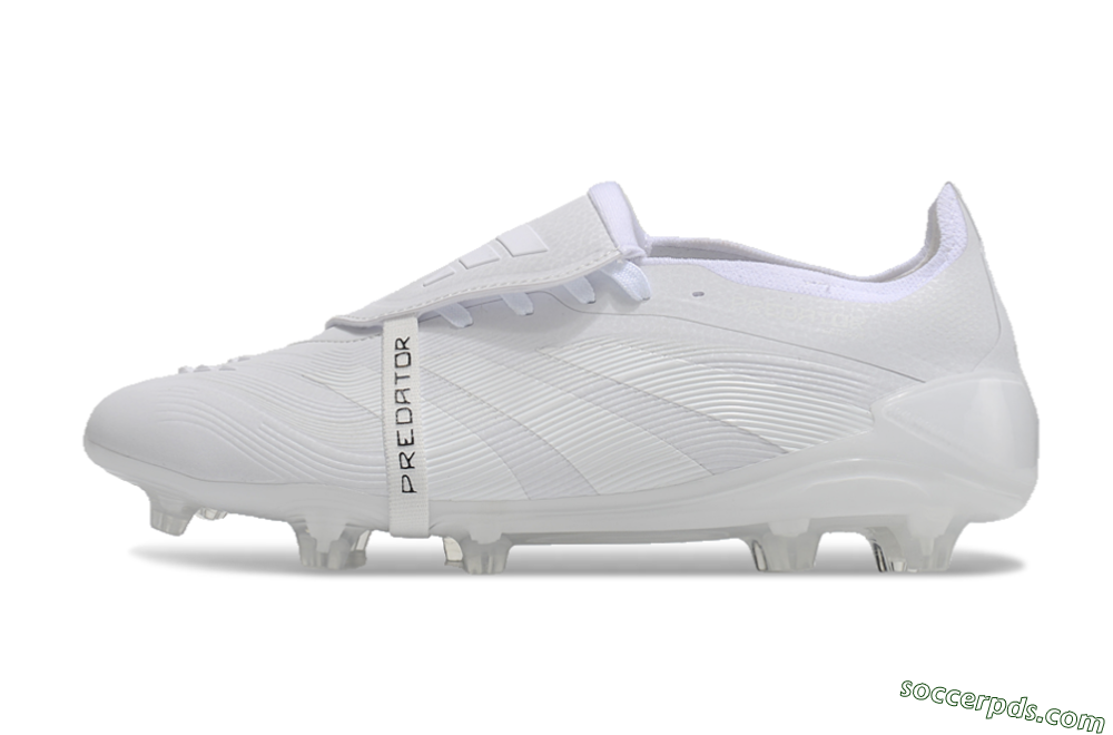 Adidas Predator Elite Foldover Tongue FG Low-Tops Football Boots - White/Silver 2