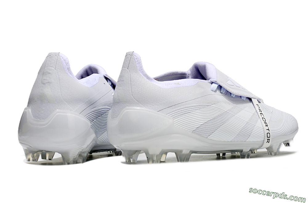 Adidas Predator Elite Foldover Tongue FG Low-Tops Football Boots - White/Silver 6