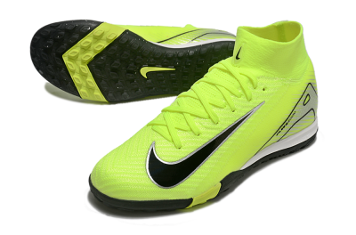 Nike Air Zoom Mercurial Superfly 10 Elite TF High-Tops Football Shoes - Yellow/Black/Silver