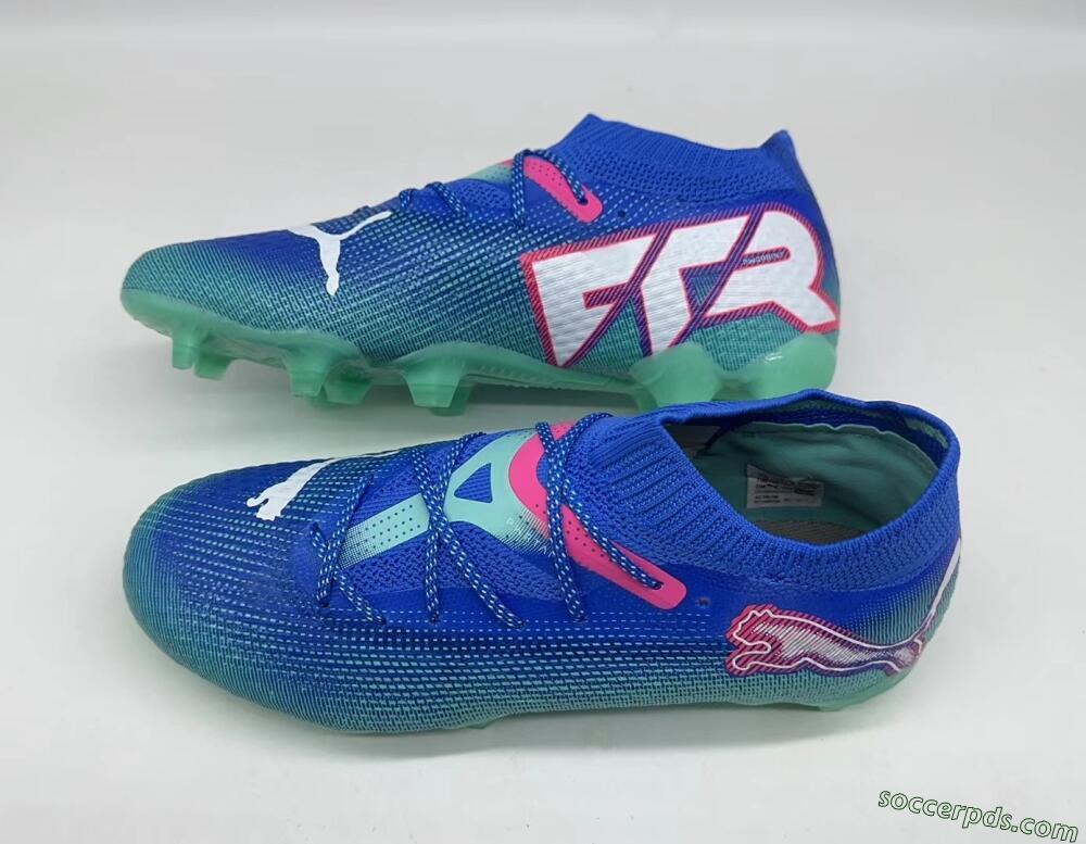 Puma Future Ultimate FG Low-Tops Football Boots - Jade/Blue/Red