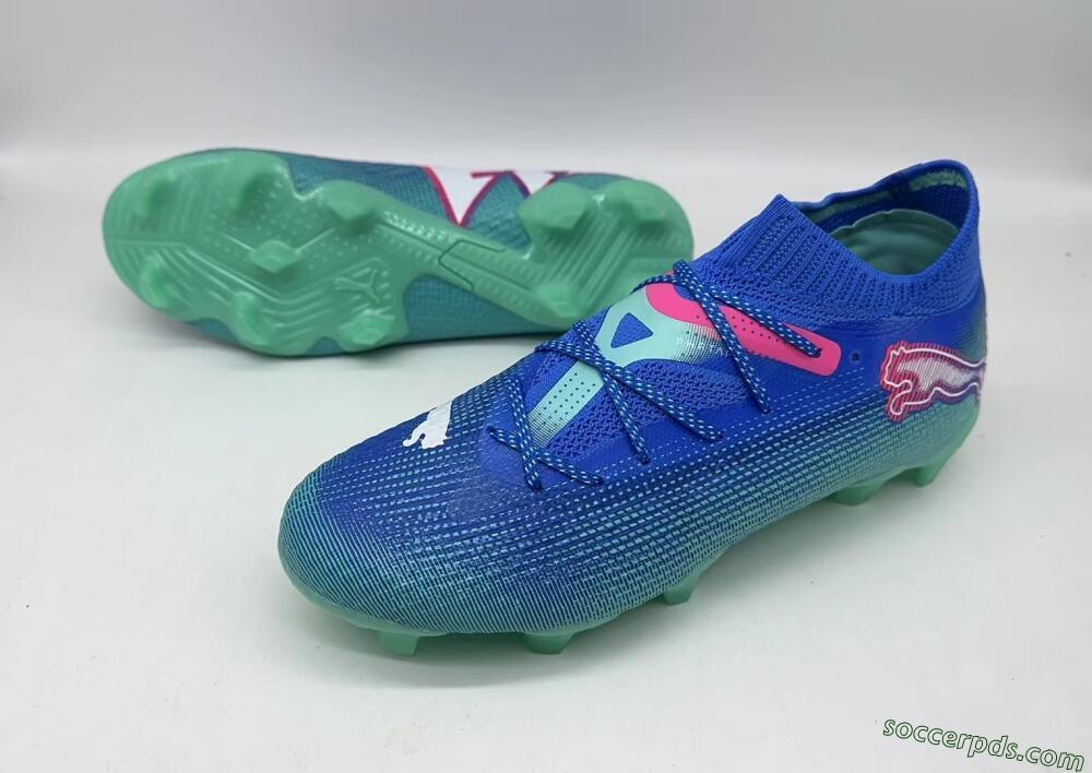 Puma Future Ultimate FG Low-Tops Football Boots - Jade/Blue/Red