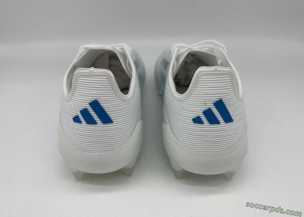 Adidas F50 Elite FG Low-Tops Football Boots - White/Silver/Blue