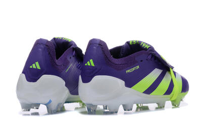 Adidas Predator Elite Foldover Tongue FG Low-Tops Football Boots - Purple/Yellow/White