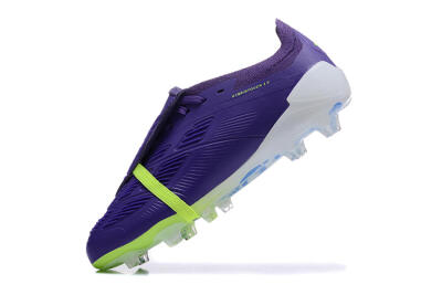 Adidas Predator Elite Foldover Tongue FG Low-Tops Football Boots - Purple/Yellow/White