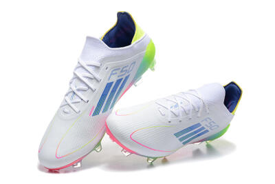 Adidas F50 Elite FG Low-Tops Football Boots - White/Blue/Yellow/Pink