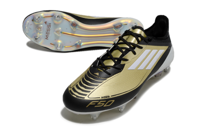 Adidas F50 Elite SG Low-Tops Football Boots - Gold/White/Black