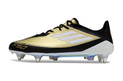 Adidas F50 Elite SG Low-Tops Football Boots - Gold/White/Black