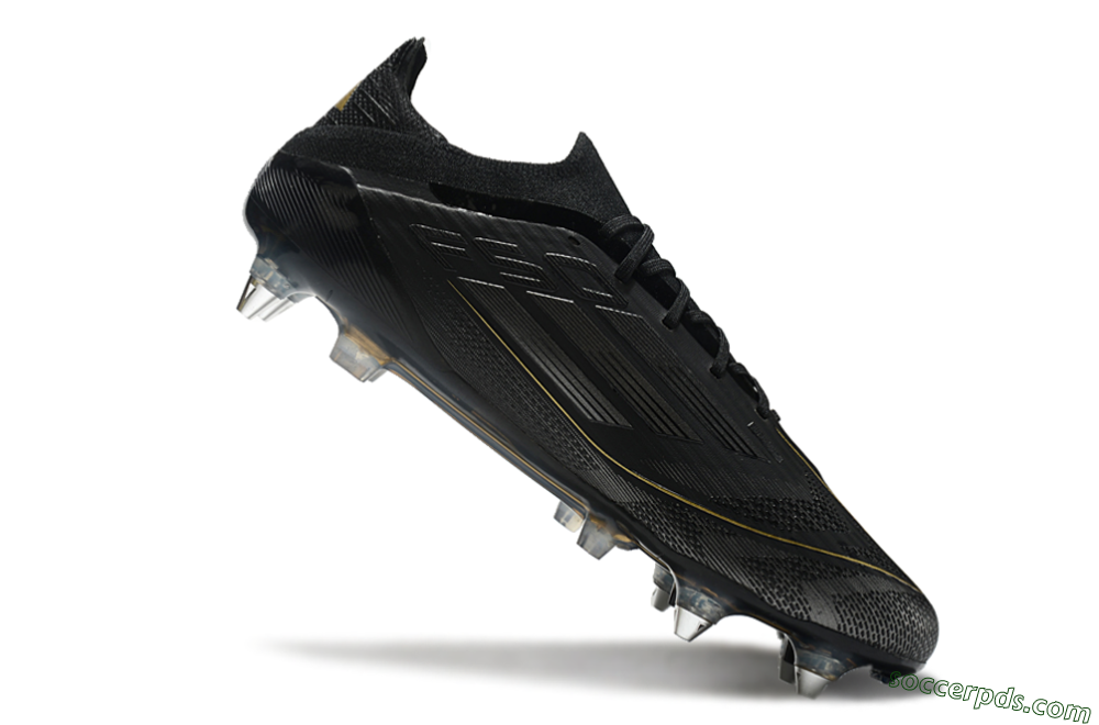 Adidas F50 Elite SG Low-Tops Football Boots - Black/Silver/Gold 4