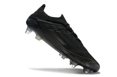 Adidas F50 Elite SG Low-Tops Football Boots - Black/Silver/Gold