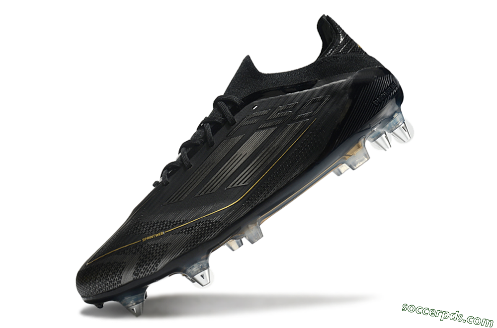 Adidas F50 Elite SG Low-Tops Football Boots - Black/Silver/Gold 5