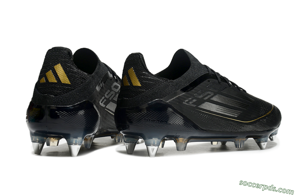Adidas F50 Elite SG Low-Tops Football Boots - Black/Silver/Gold 6