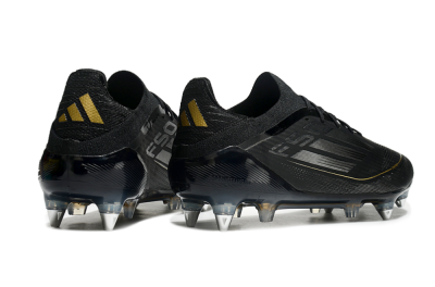 Adidas F50 Elite SG Low-Tops Football Boots - Black/Silver/Gold