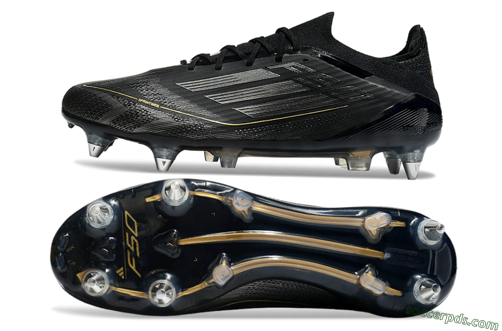 Adidas F50 Elite SG Low-Tops Football Boots - Black/Silver/Gold 0