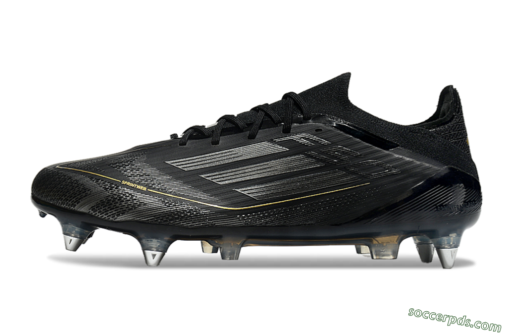 Adidas F50 Elite SG Low-Tops Football Boots - Black/Silver/Gold 2