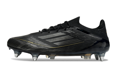 Adidas F50 Elite SG Low-Tops Football Boots - Black/Silver/Gold